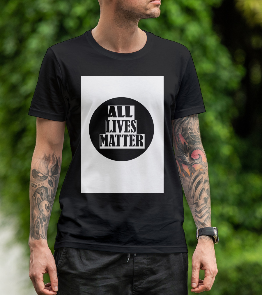 ALL LIVES MATTER BLACK CIRCLE T-Shirt