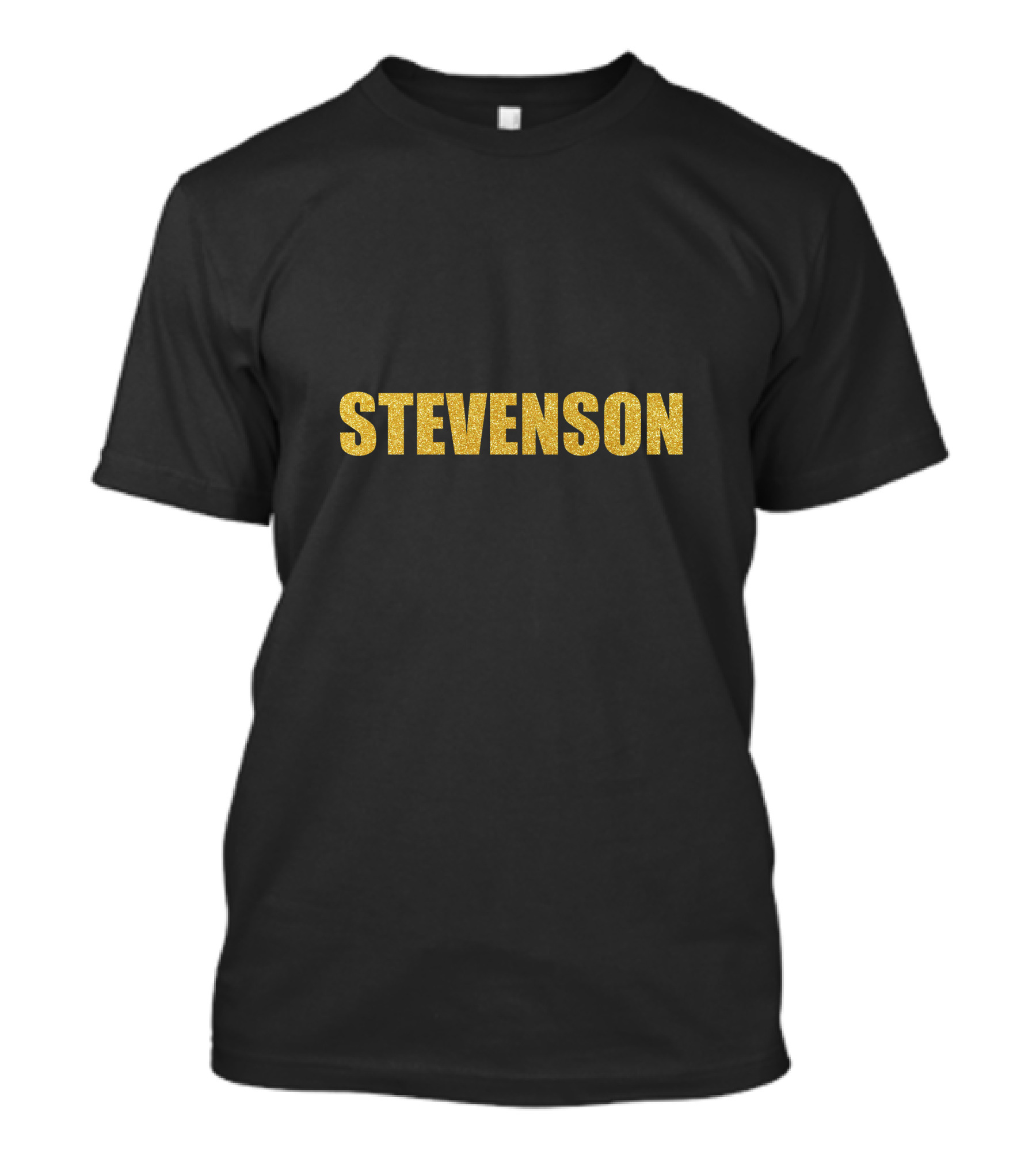 Stevenson Gold Text Robert Louis Stevenson Quality T-Shirt