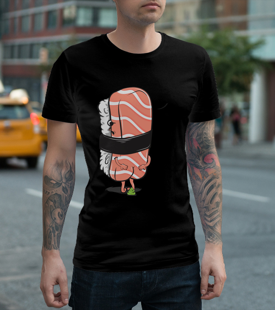 Ooops Sushi Poops Salmon Nigiri T-Shirt