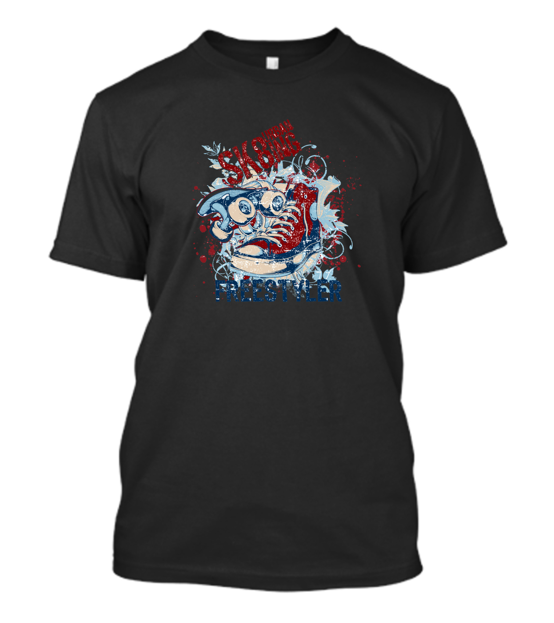 SK8 Urban Freestyler Roller Skate Sneakers T-Shirt