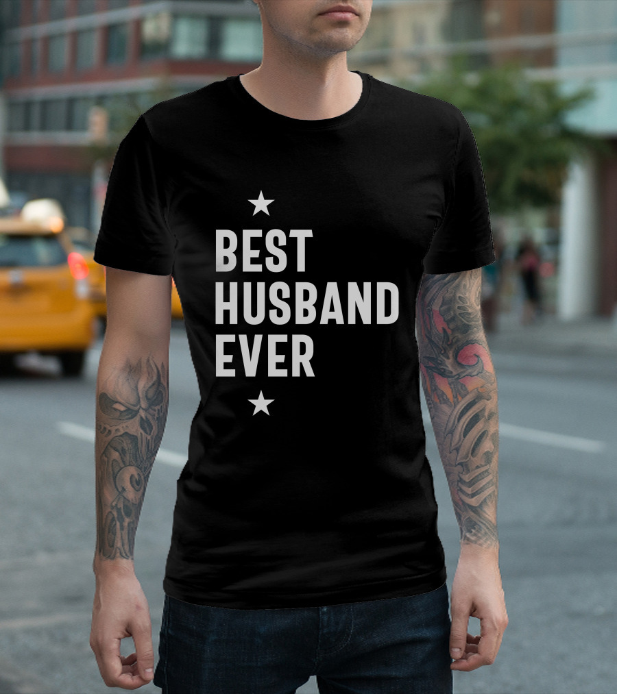 Best Husband Ever Wedding Anniversary Stars T-Shirt