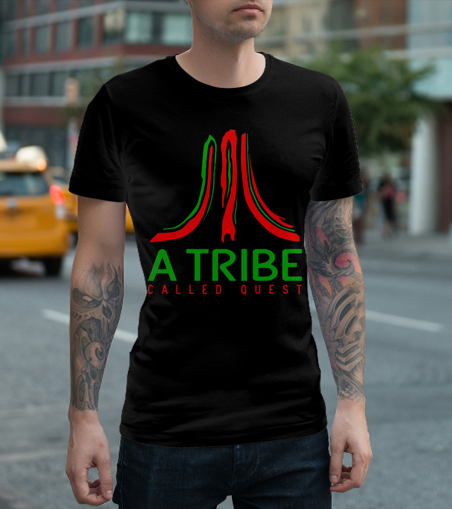 A Tribe Called Quest Logo Red Green Black T-Shirt
