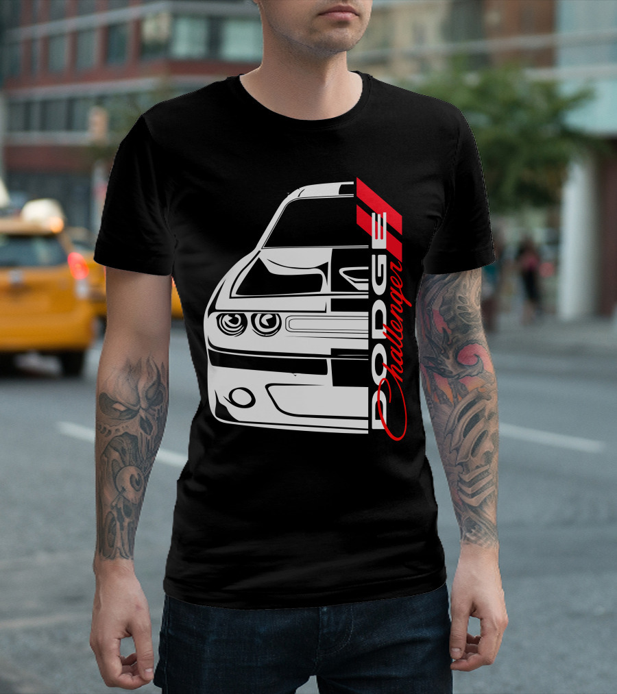 Dodge Challenger SRT Front Profile Iconic T-Shirt