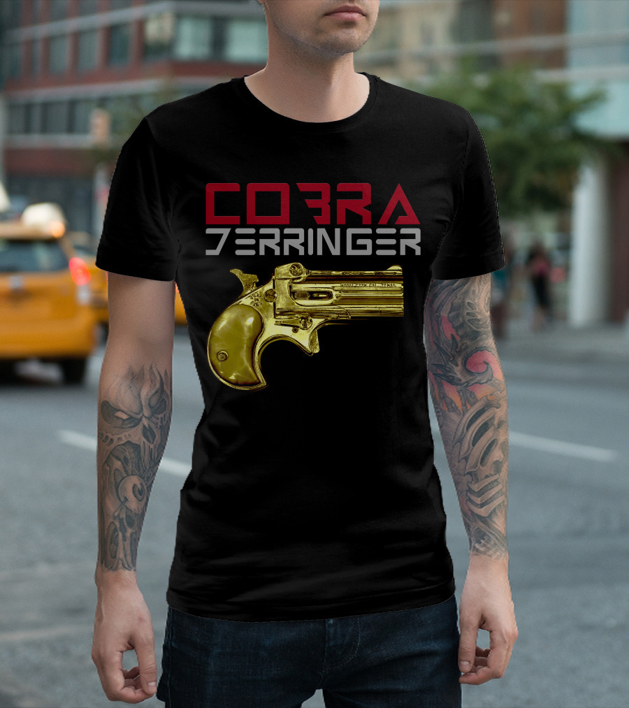 COBRA Derringer Golden Pistol T-Shirt