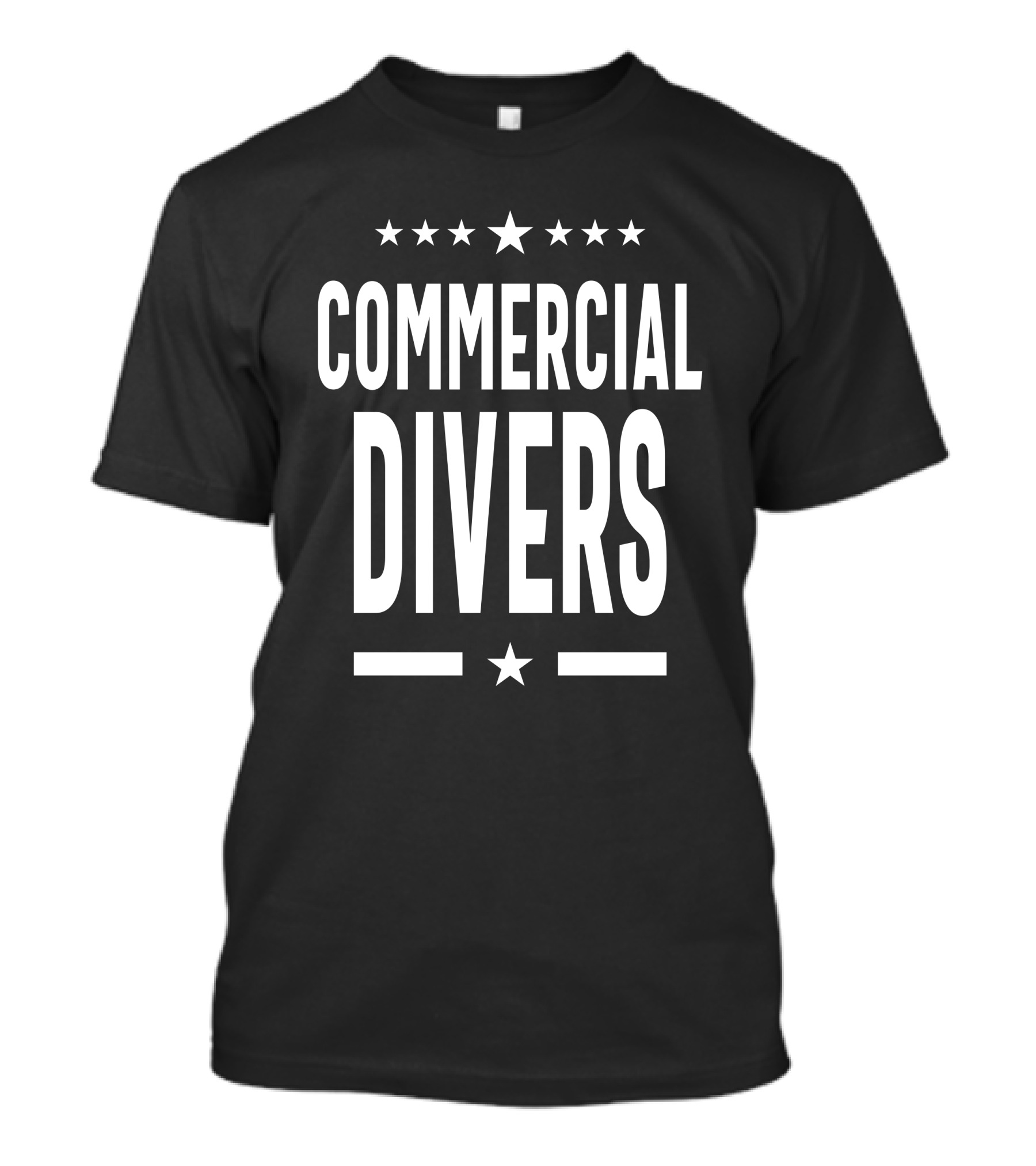 Commercial Divers Stars And Stripes Job Title T-Shirt