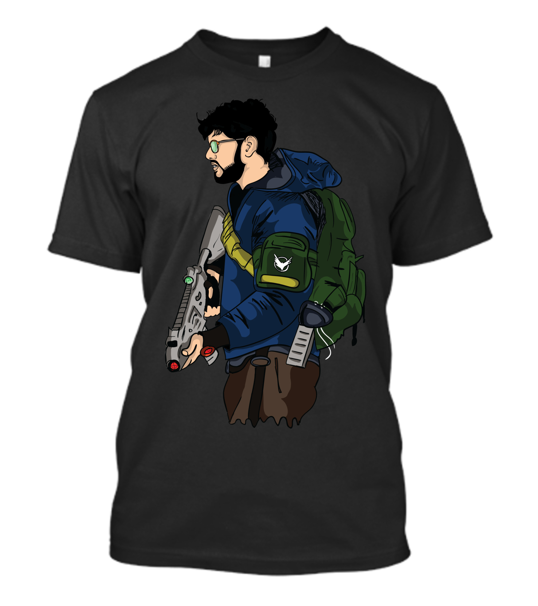 Division2 Agent With Tactical Gear And Ready Weapon T-Shirt