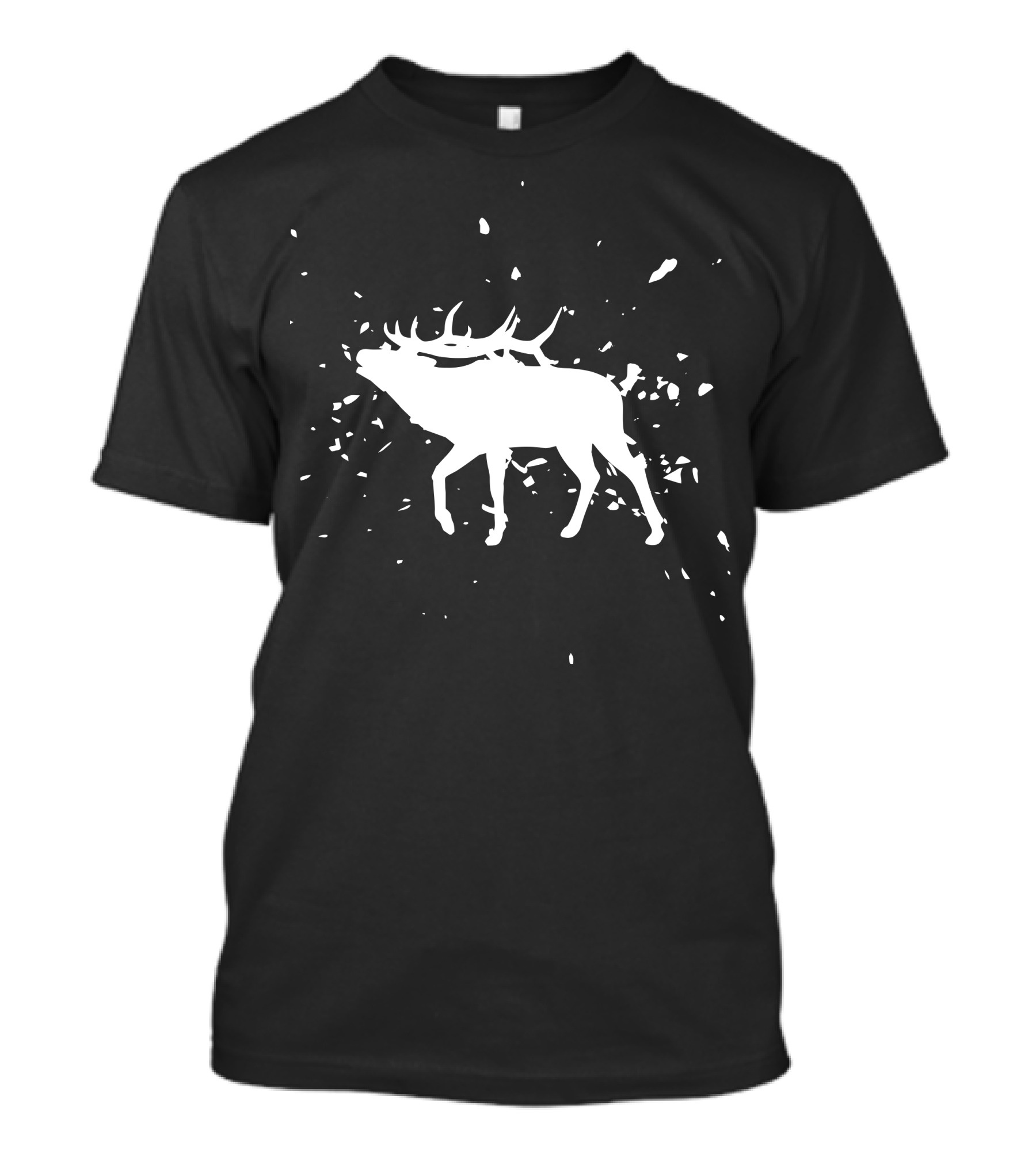 Elk Hunt Hunter Silhouette Explosion T-Shirt