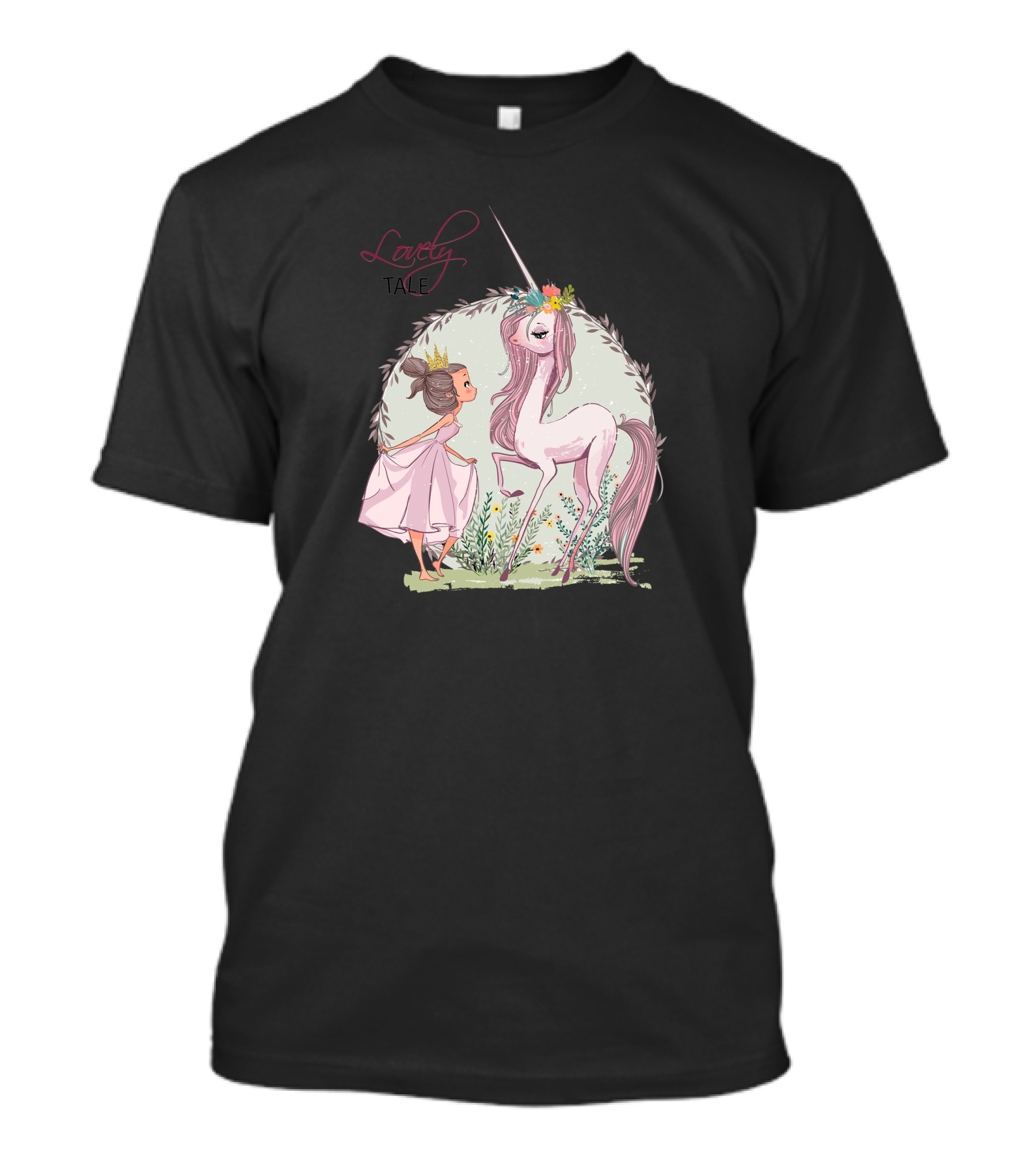 Lovely Fairy Tale Unicorn Princess T-Shirt