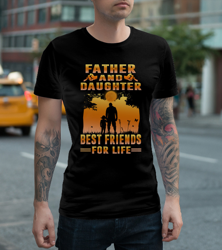 Fist Bump Father And Daughter Best Friends For Life Twilight T-Shirt