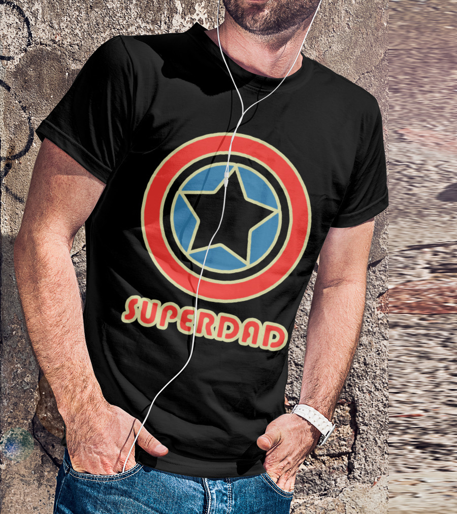 Superdad Star Shield T-Shirt
