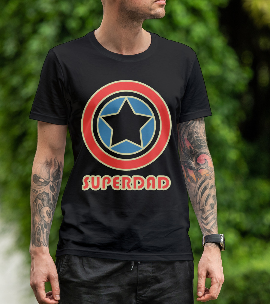 Superdad Star Shield T-Shirt