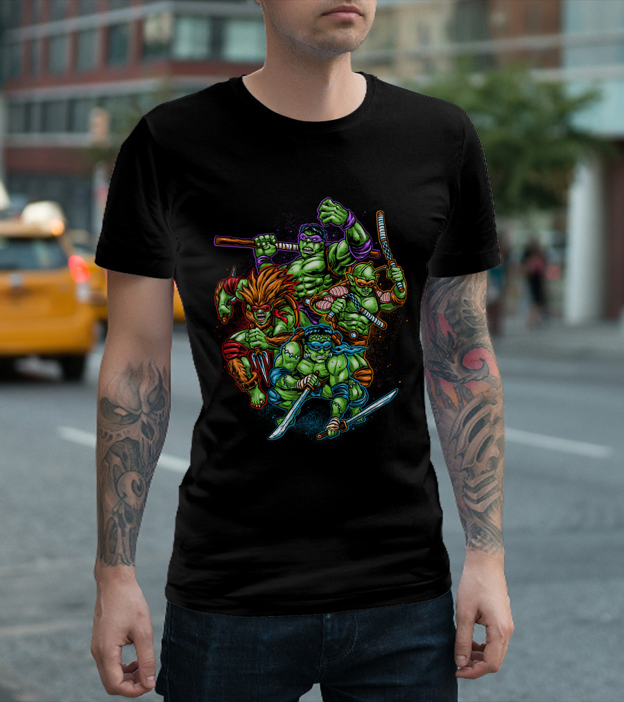 Teenage Mutant Ninja Hulks Crossover Villain T-Shirt