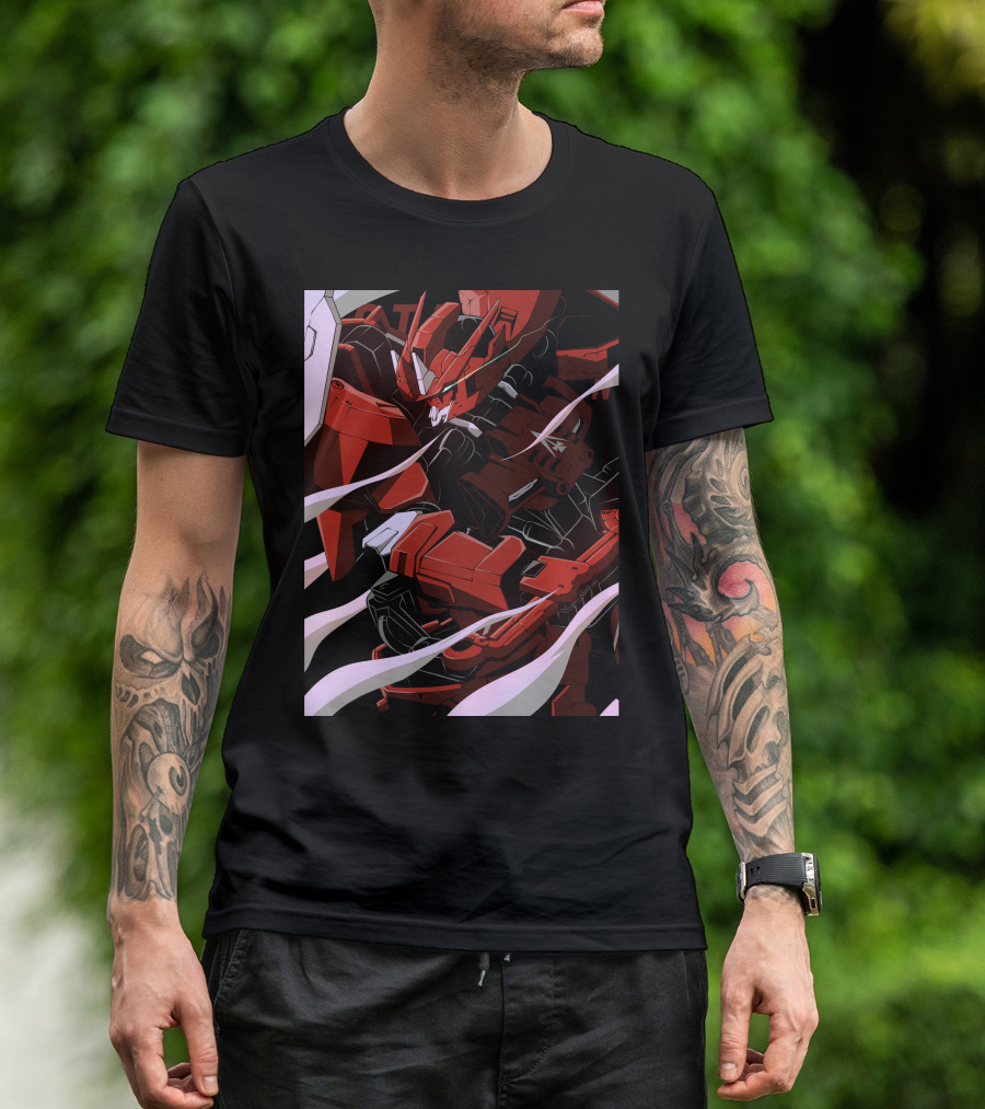 Gundam Astaroth Origin Dynamic Red Mecha T-Shirt