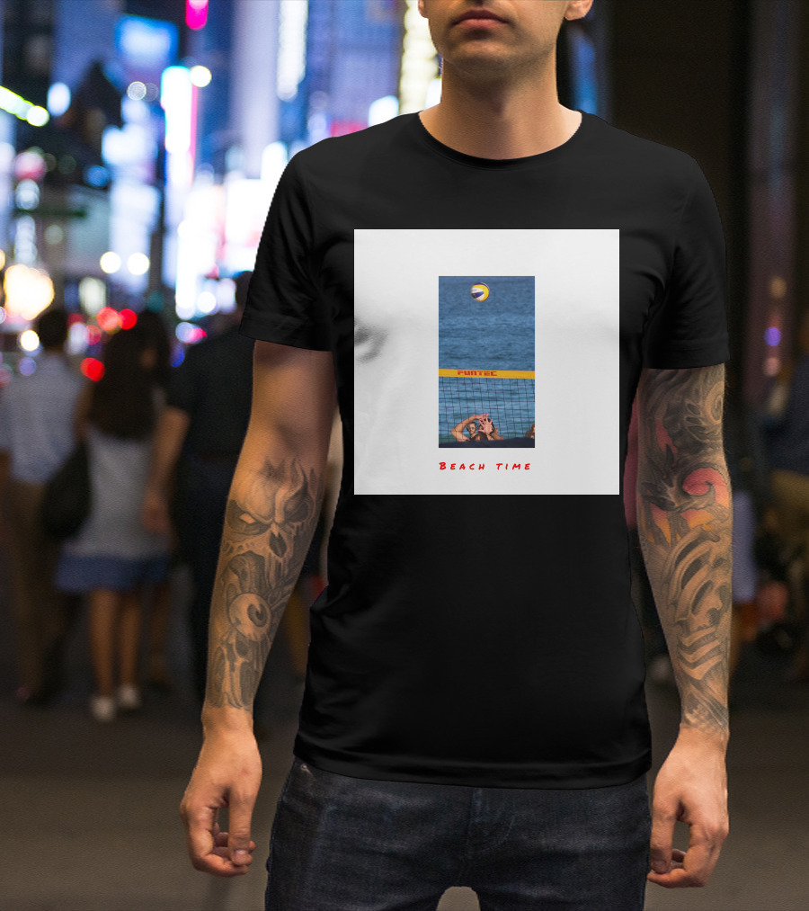 Beach Time Funtec Volleyball At The Sea T-Shirt