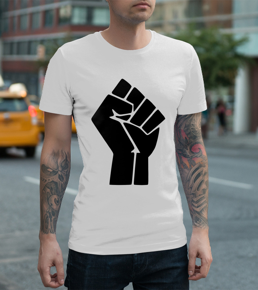 Blm Black Power Raised Fist T-Shirt
