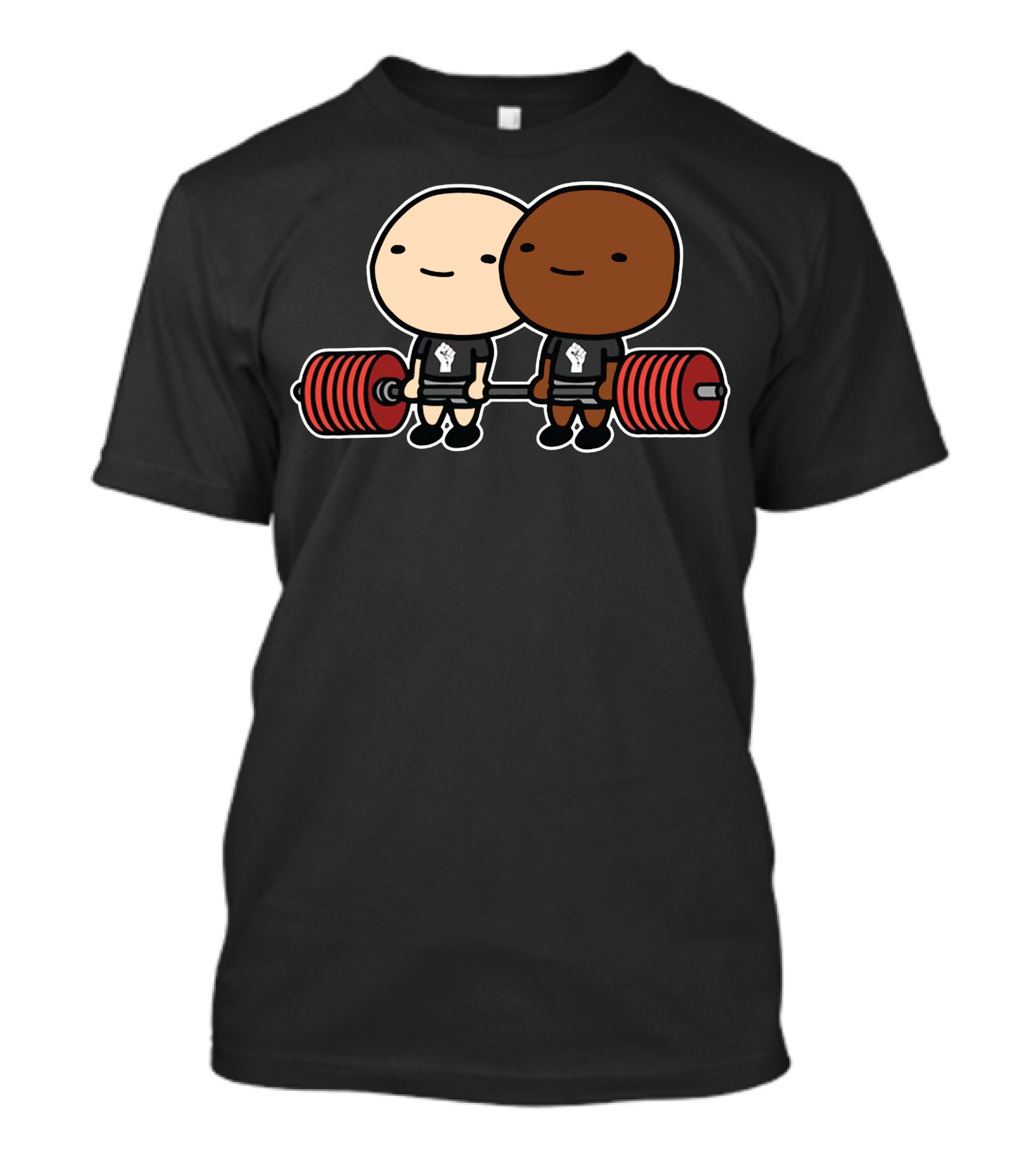 Blm Strong Unity Powerlifting Duo T-Shirt