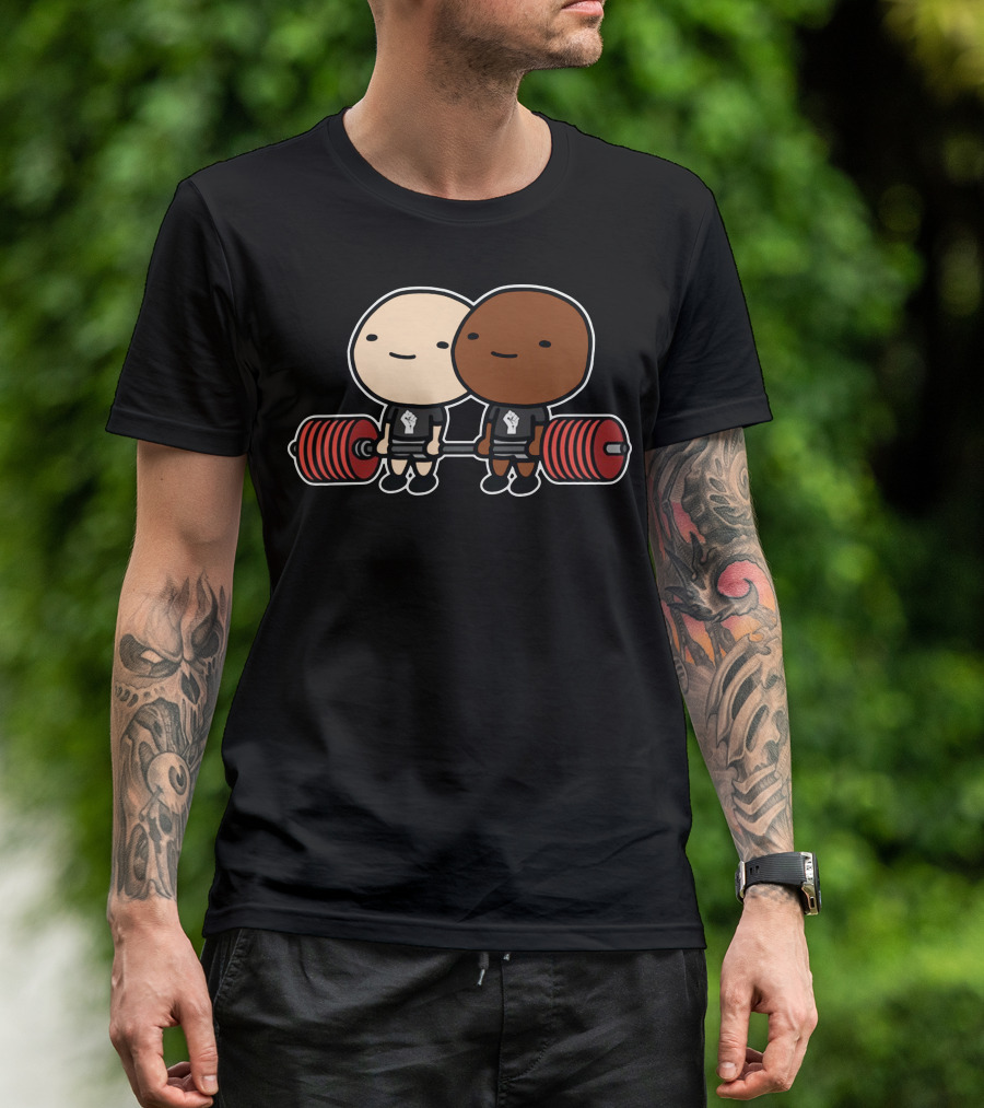 Blm Strong Unity Powerlifting Duo T-Shirt