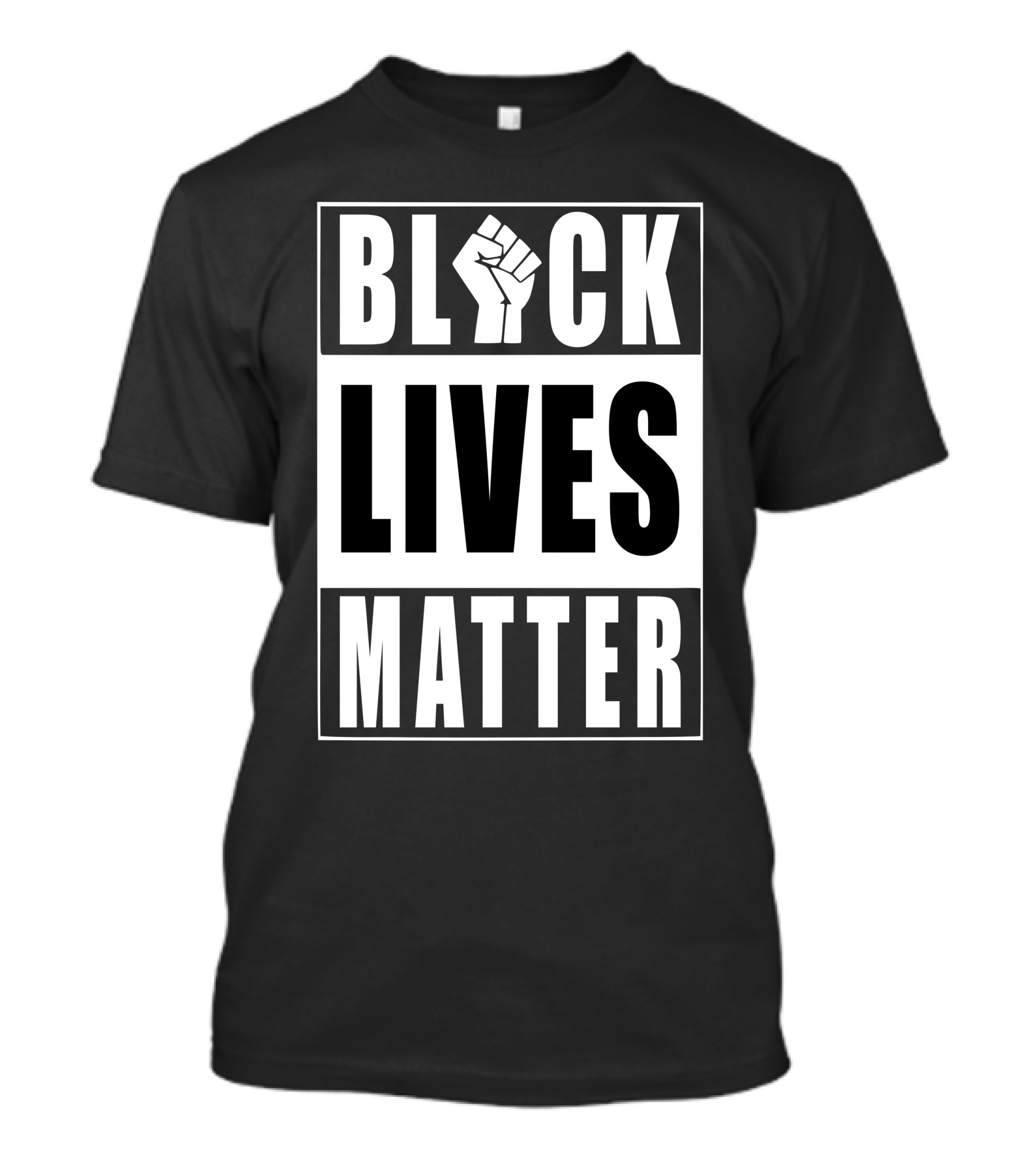 Black Lives Matter Fist Raised T-Shirt
