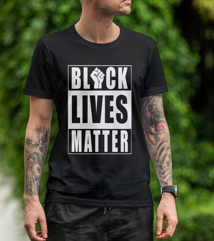 Black Lives Matter Fist Raised T-Shirt