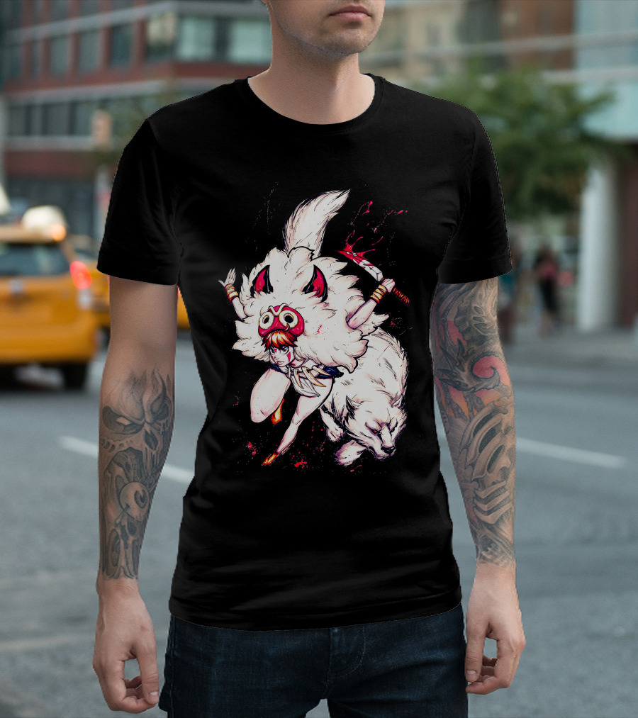 Bravery Girl Princess Mononoke Warrior Spirit T-Shirt