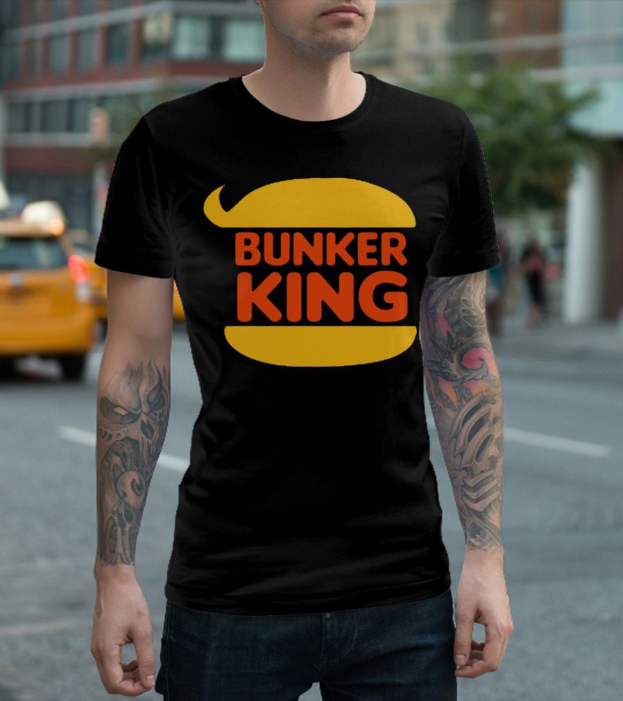 Bunker King Funny Anti Trump Parody Burger T-Shirt