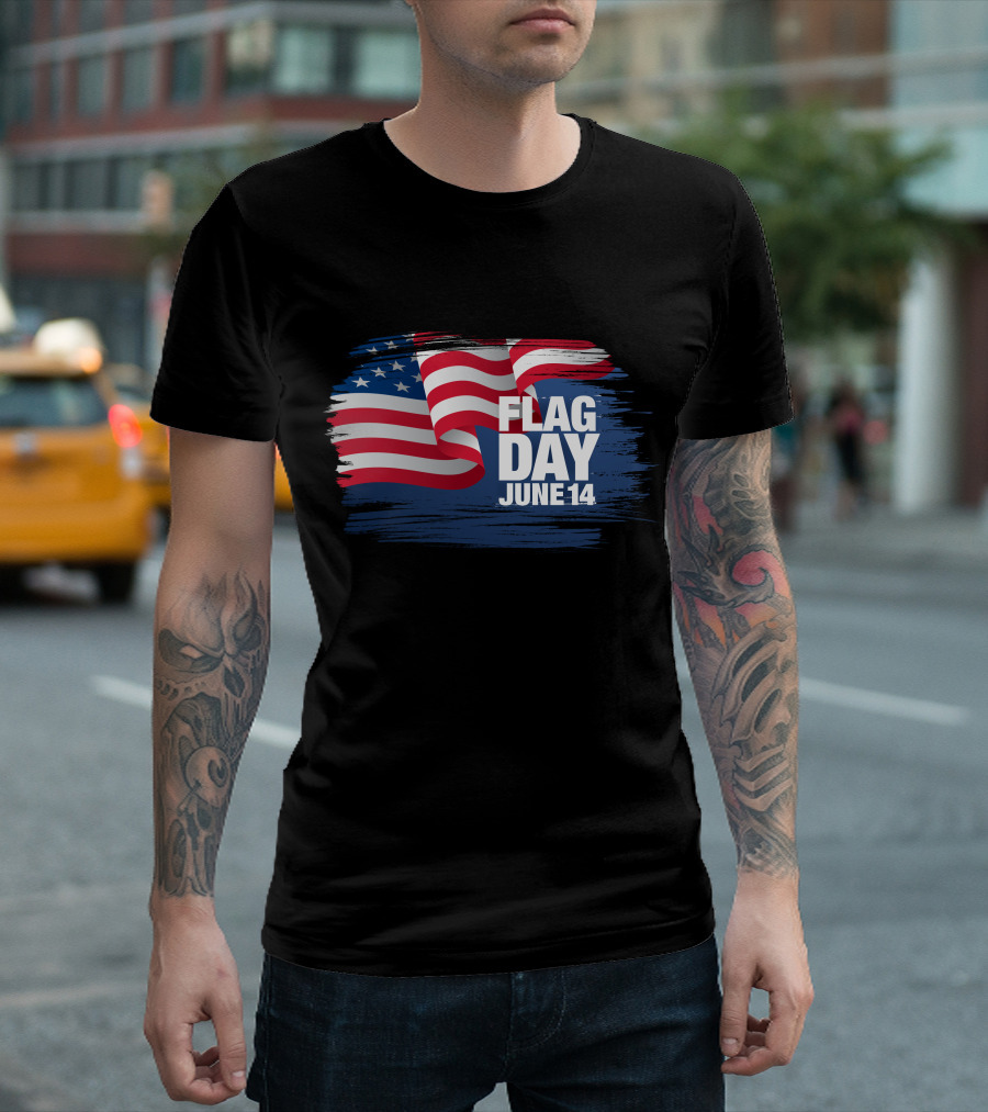 FLAG DAY JUNE 14 DABBING UNCLE SAM3 FLAG T-Shirt