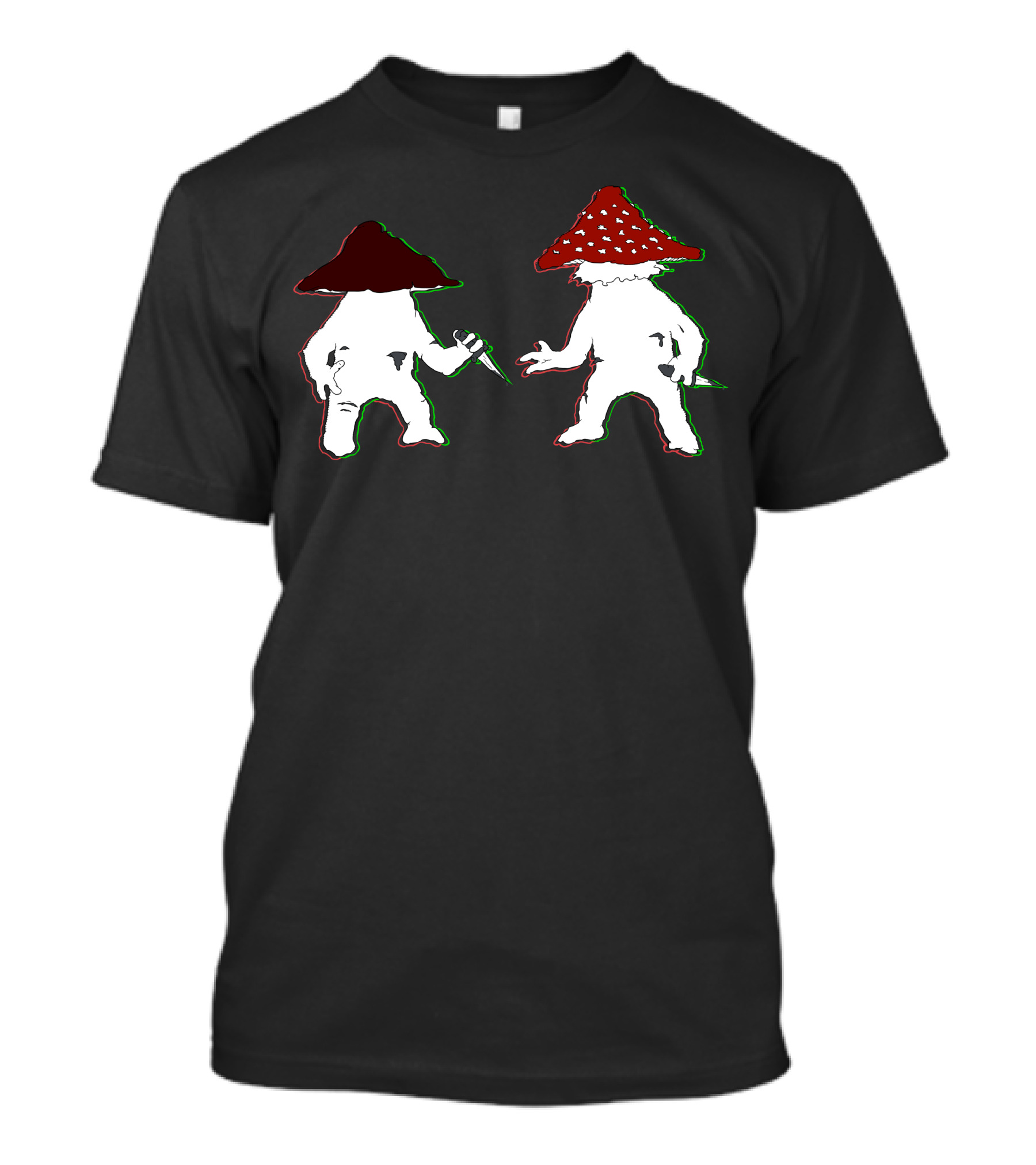 Fighting Mushrooms Mushroom Dagger Duel T-Shirt