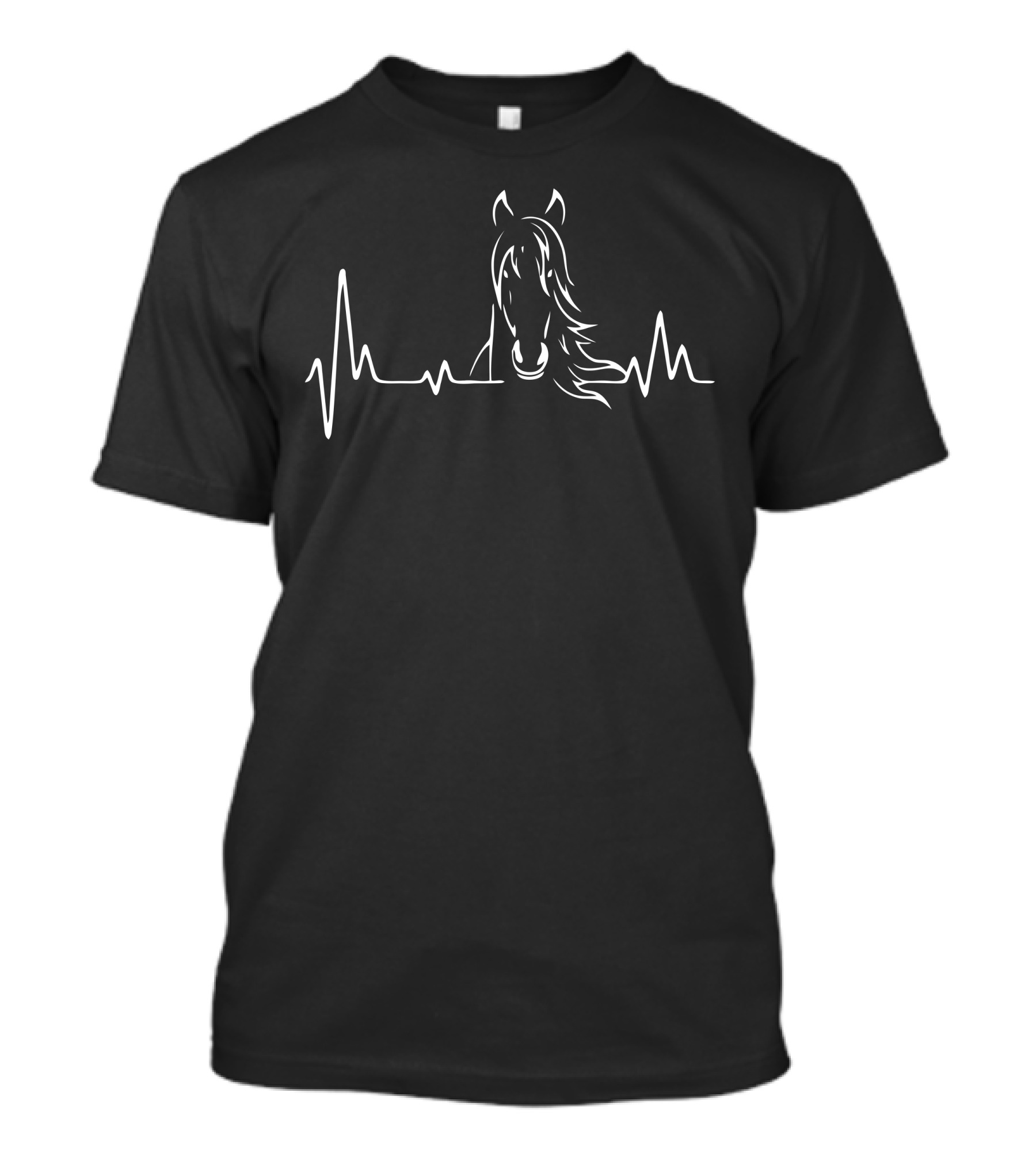 Equestrian Heartbeat Horse Line T-Shirt
