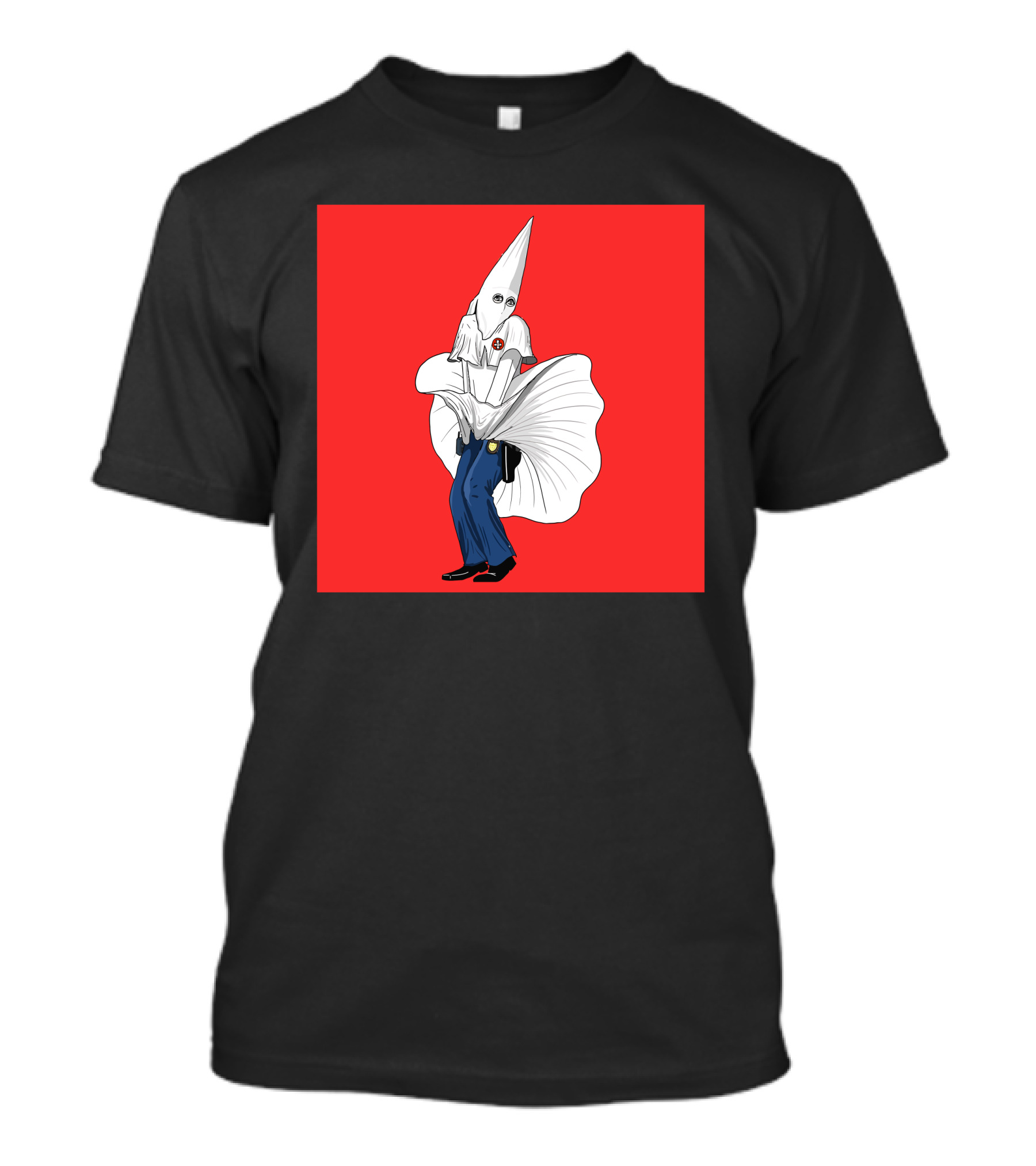 Kkkops Red Marilyn Dress Klansman T-Shirt