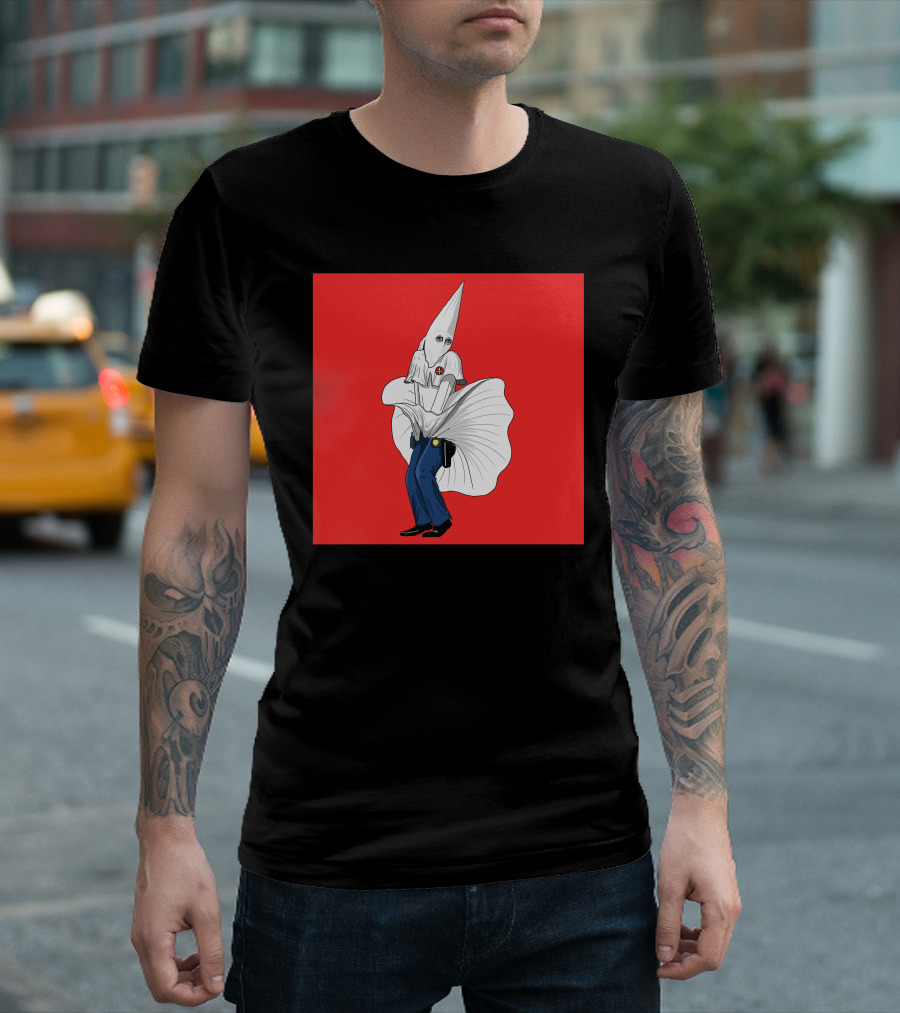 Kkkops Red Marilyn Dress Klansman T-Shirt