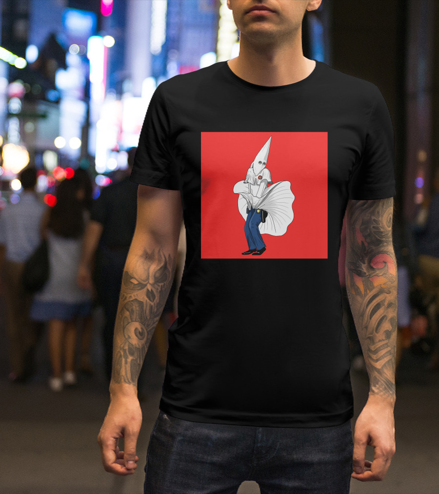 Kkkops Red Marilyn Dress Klansman T-Shirt