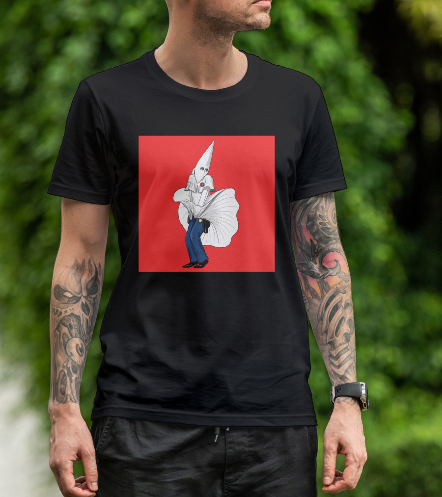 Kkkops Red Marilyn Dress Klansman T-Shirt