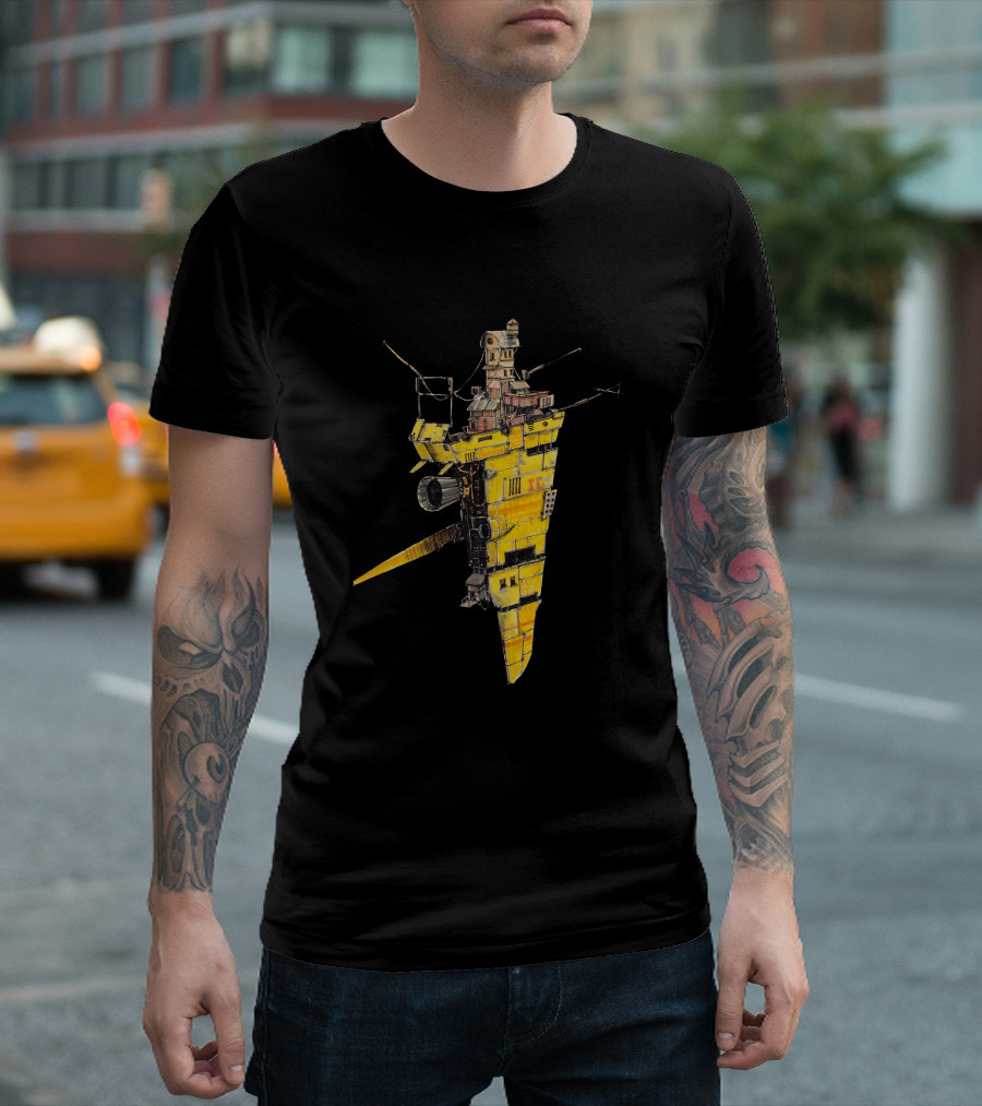 Lamprea Yellow Industrial Flying Structure T-Shirt