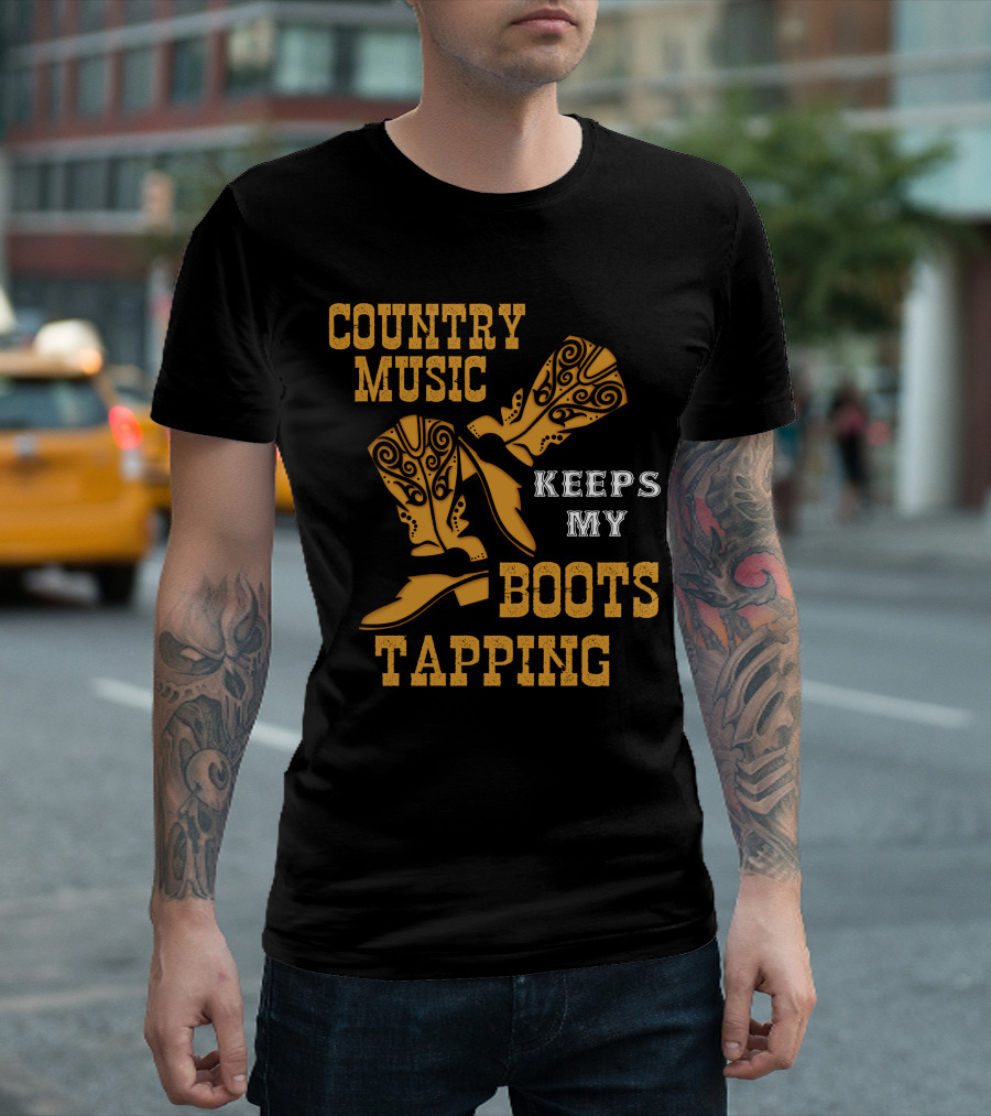 Country Music Keeps My Boots Tapping T-Shirt