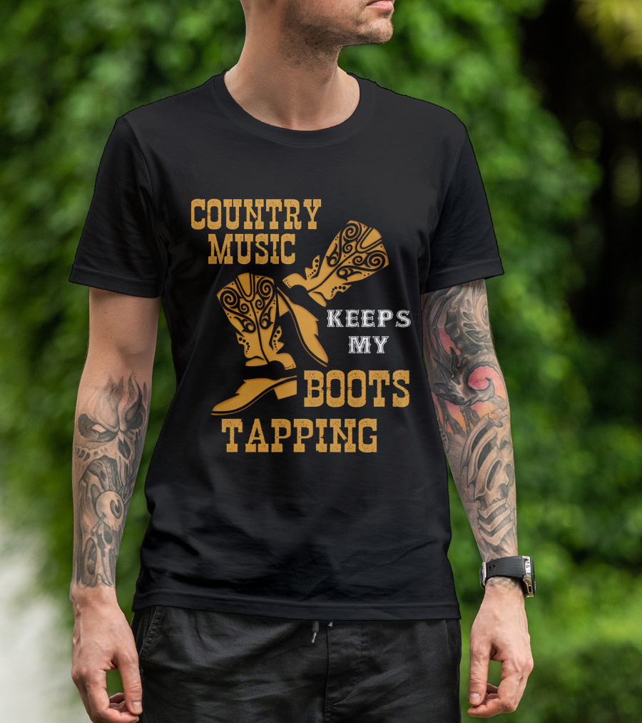Country Music Keeps My Boots Tapping T-Shirt