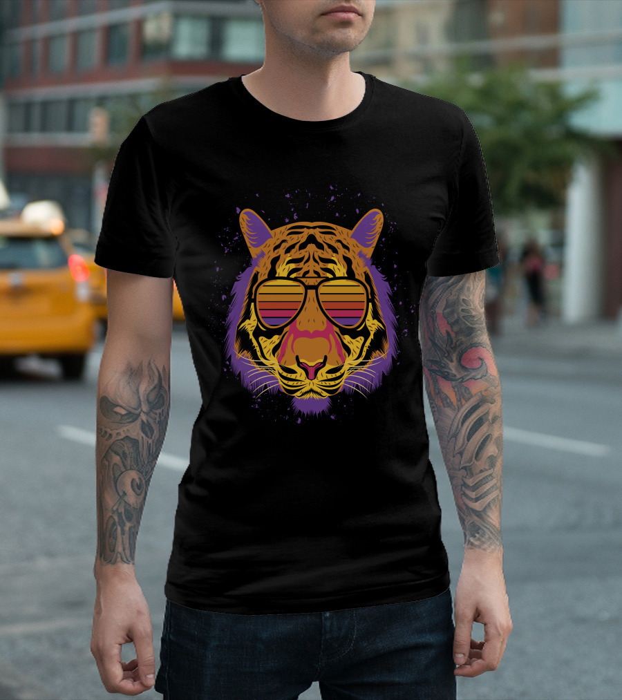 Tiger Summer Beach Aloha T-Shirt