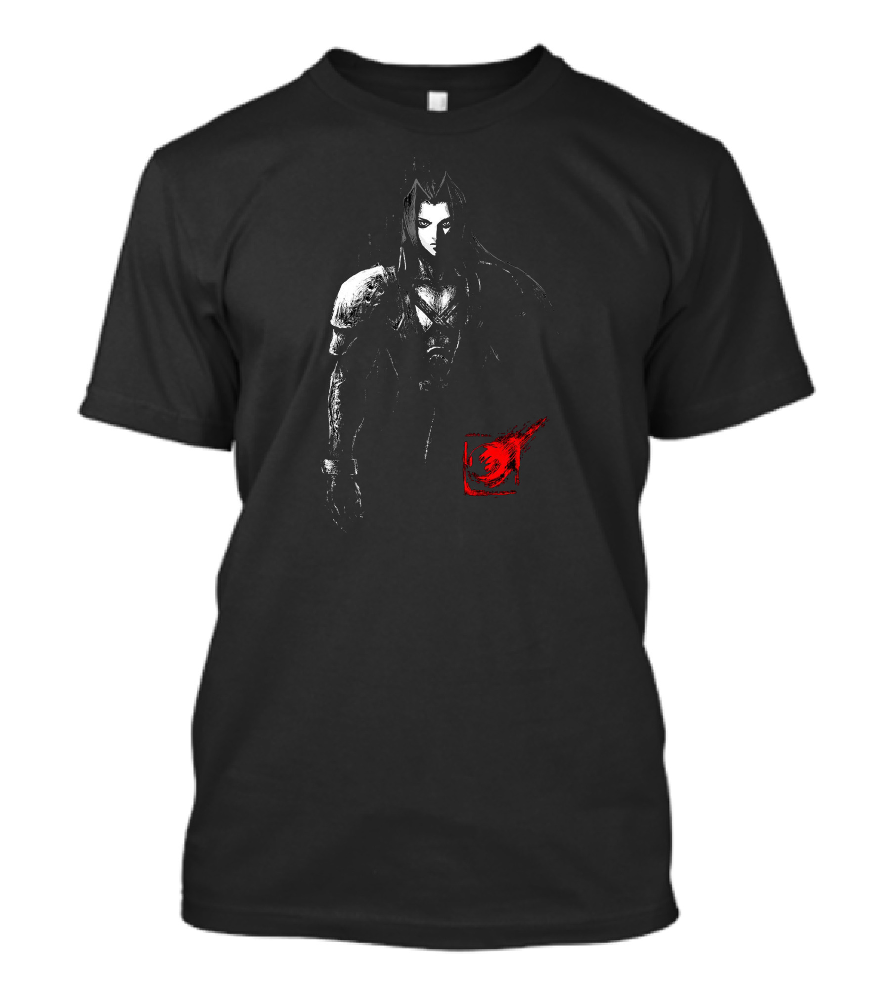 One Winged Angel Ink Sephiroth Fan Art Final Fantasy VII T-Shirt