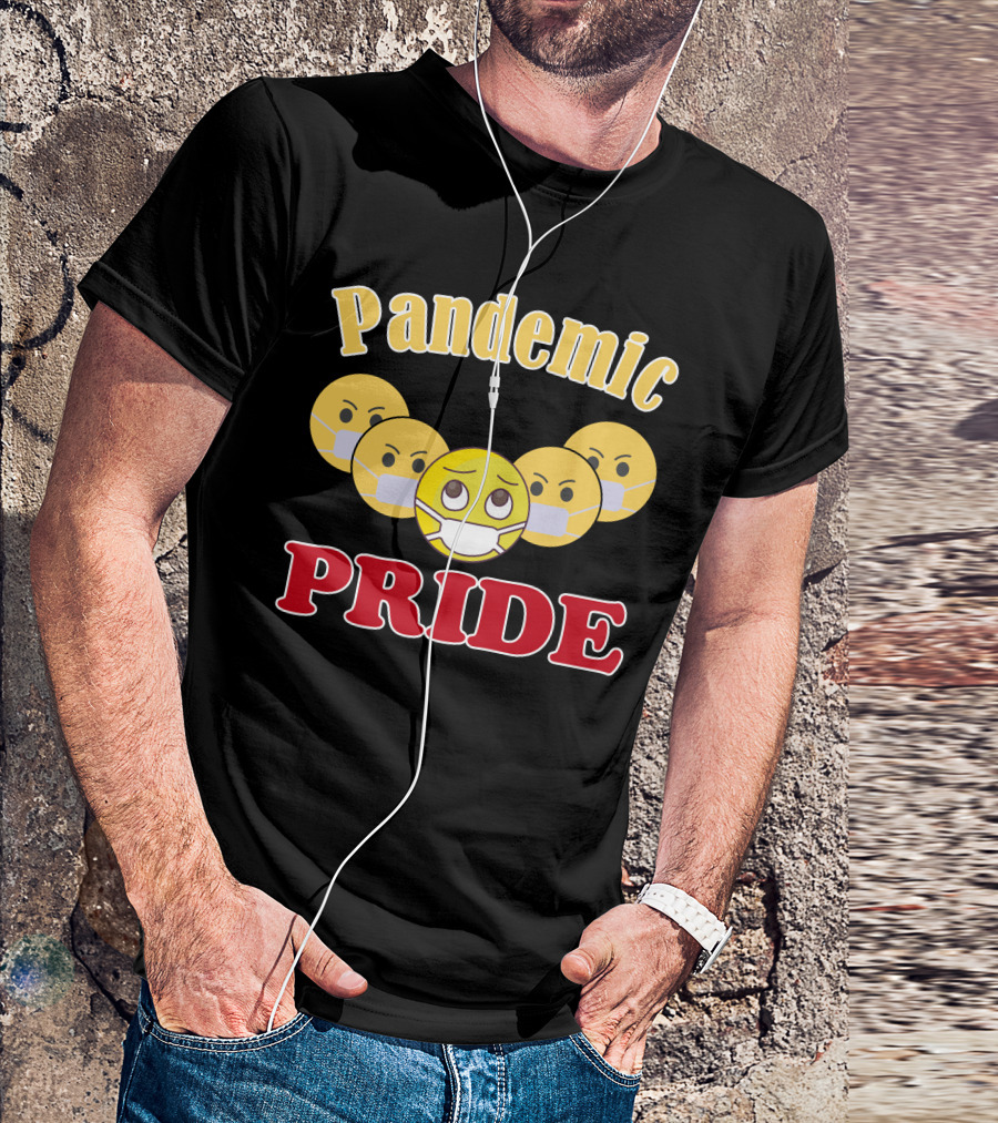 Pandemic Emoji Mask Pride T-Shirt