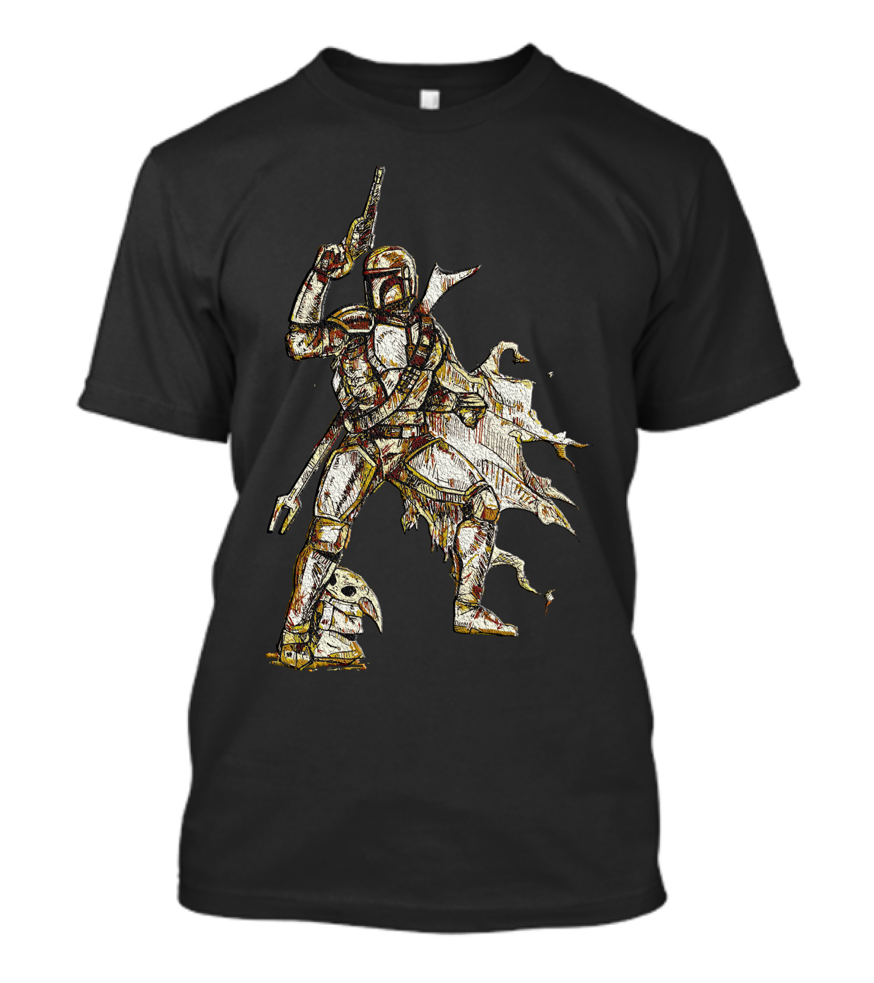 Bounty Hunter Protector Mandalorian Warrior T-Shirt
