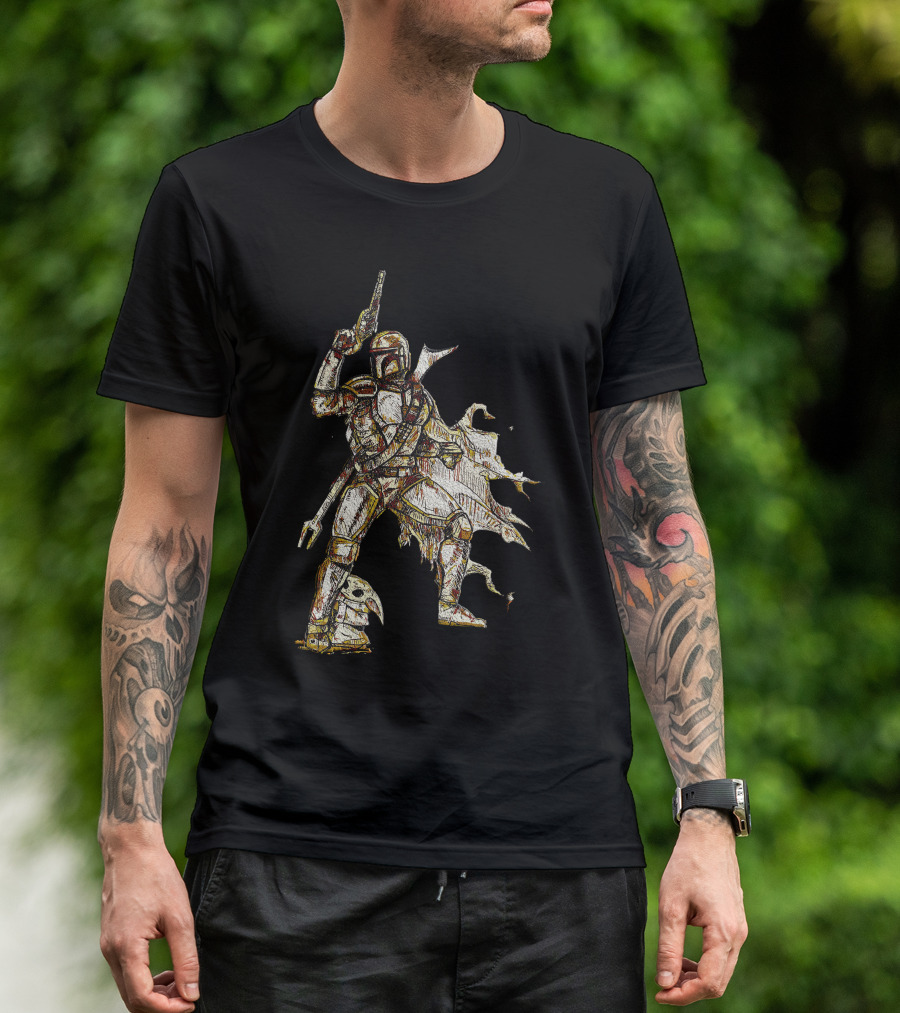 Bounty Hunter Protector Mandalorian Warrior T-Shirt
