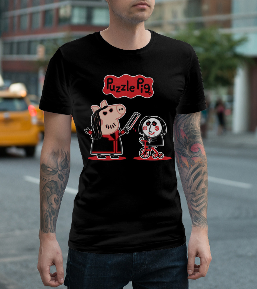 Puzzle Pig Saw T-Shirt