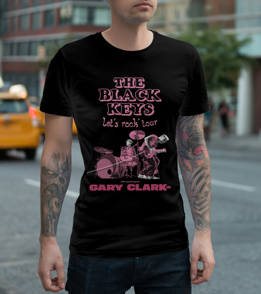 The Black Keys Let's Rock Tour with Special Guests Gary Clark Jr T-Shirt