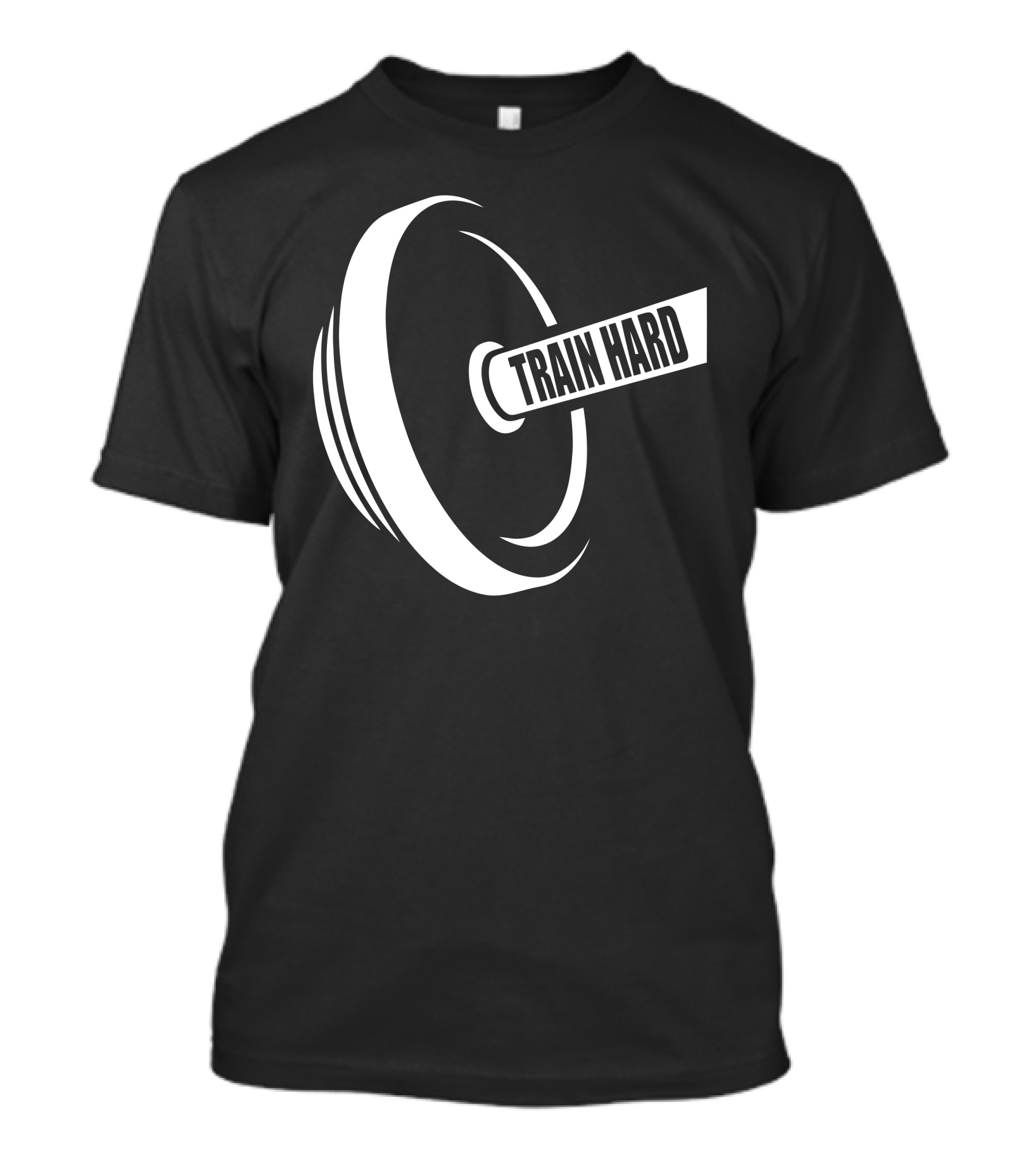 Train Hard Dumbbell Weightlifting Fitness Motivation T-Shirt