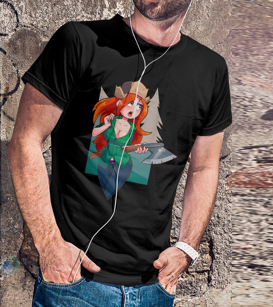Wendy Gravity Falls Lumberjack Ax Hat T-Shirt