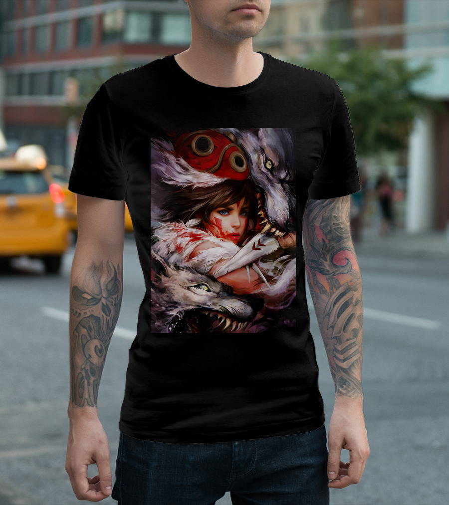 Princess Mononoke Wolf Girl Anime T-Shirt