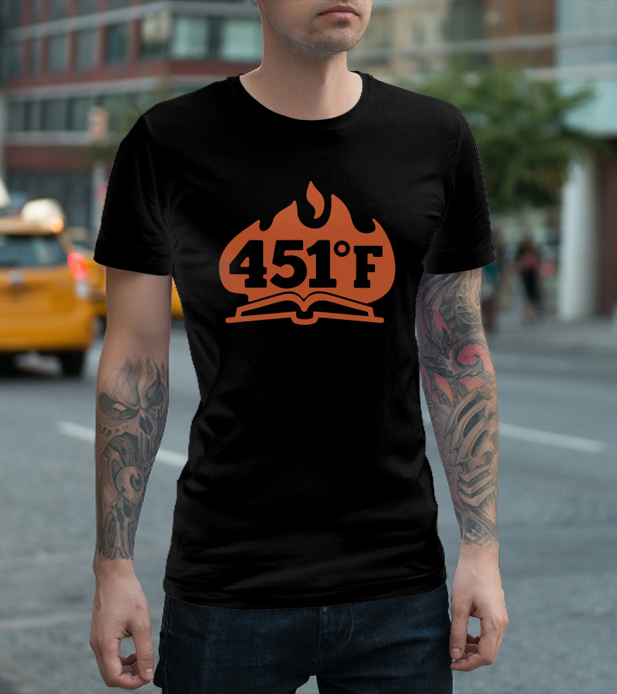 451°F Burning Book T-Shirt