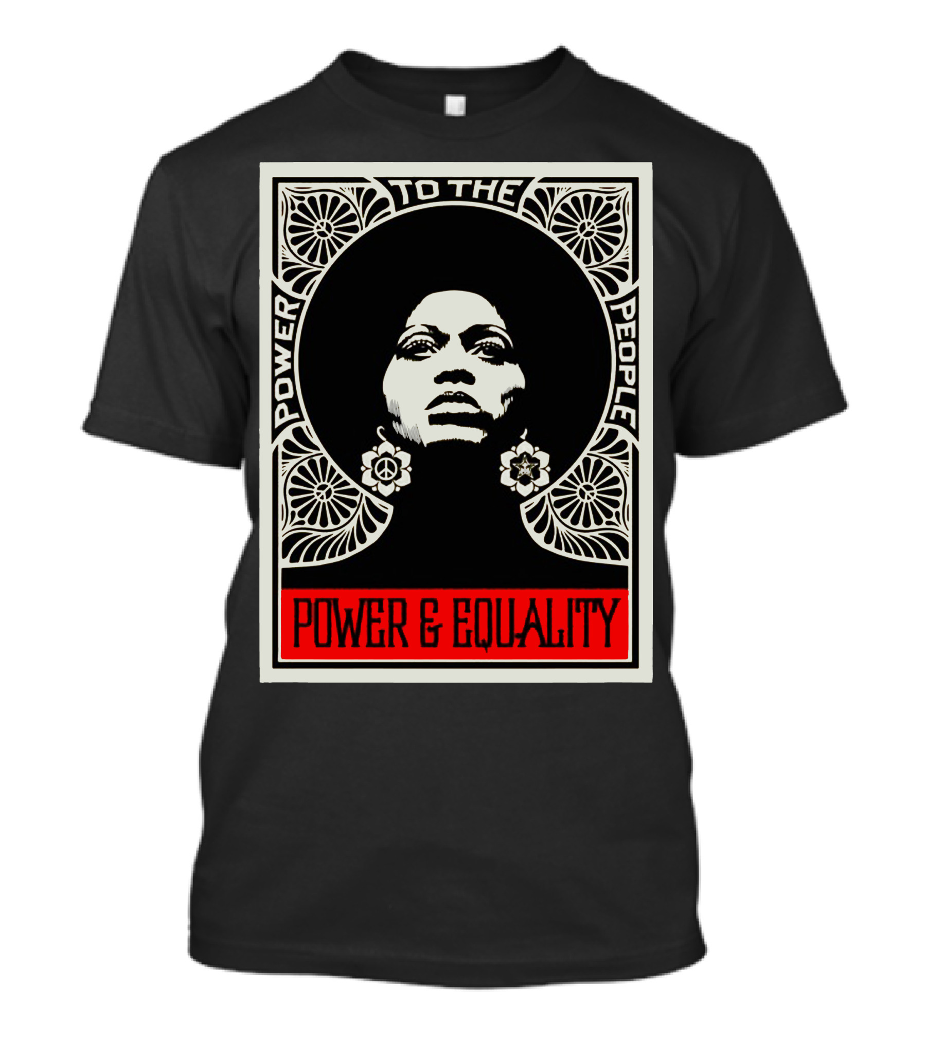 Power To The People Afro Black Power And Equality T-Shirt