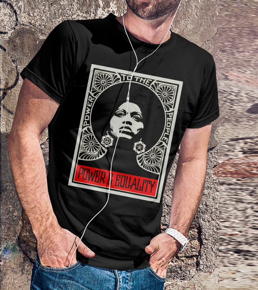 Power To The People Afro Black Power And Equality T-Shirt