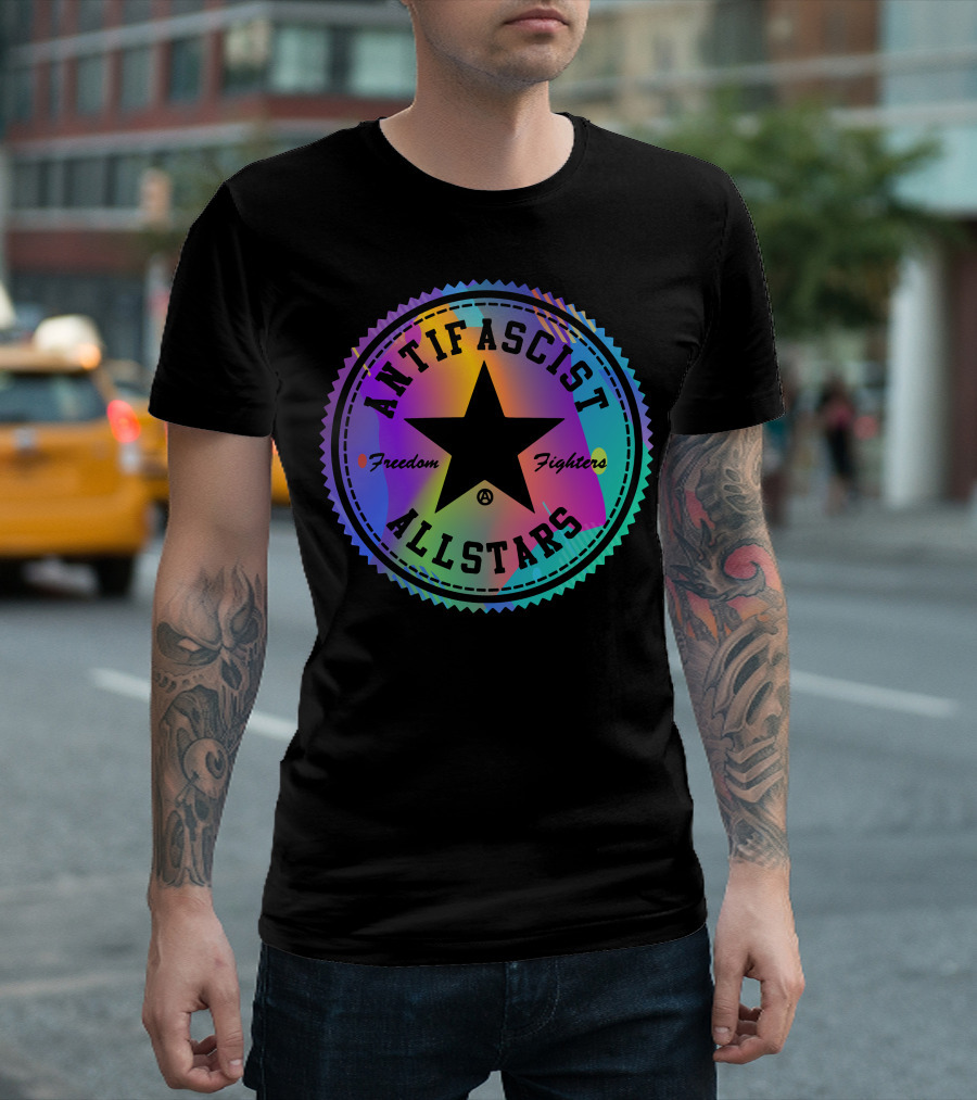 Antifascist Allstars Freedom Fighters Starburst T-Shirt