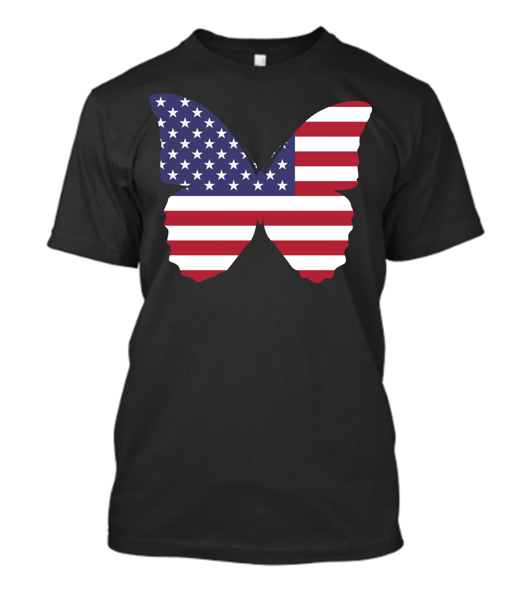 American Flag Butterfly T-Shirt